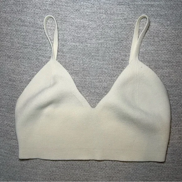 Adanola Crop Top and Biker Shorts Set Cream Size Small - Picture 2 of 14